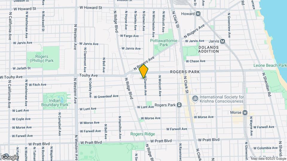 7100 N Damen Ave Map and Location Details