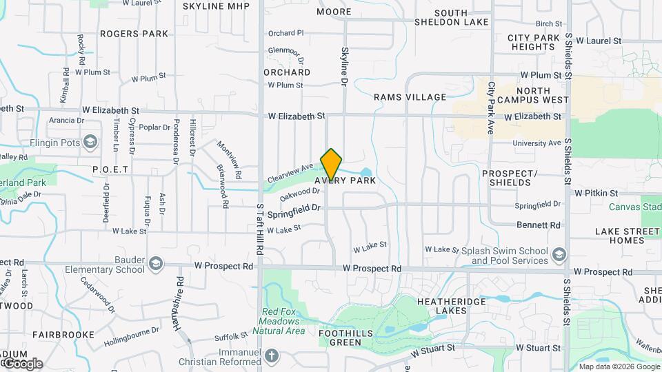 1100-1102 Castlerock Dr Map and Location Details