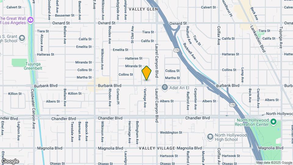 North Hollywood Accessible Apartments Map and Location Details