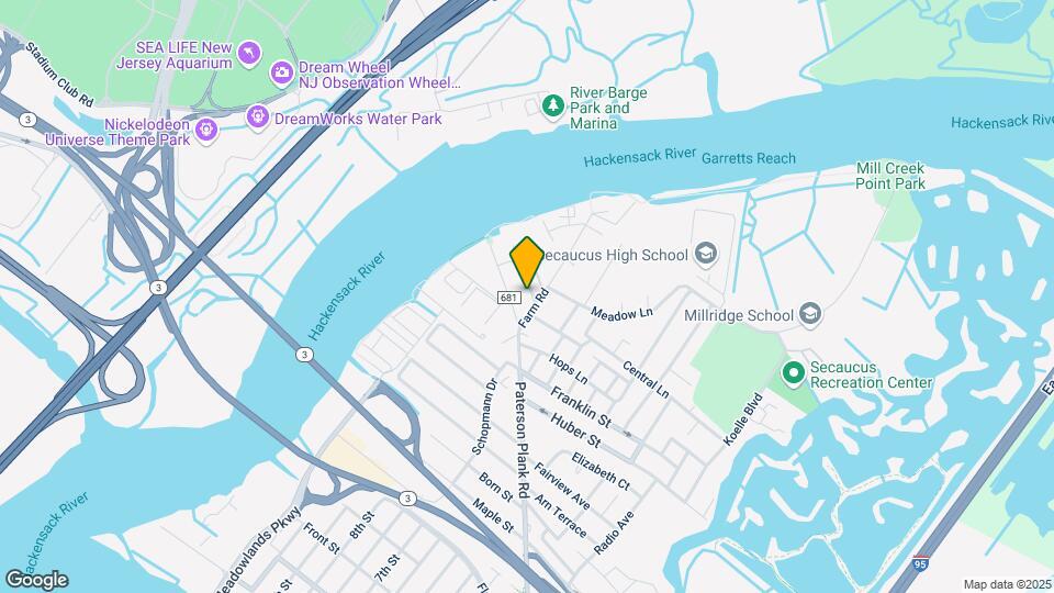 Secaucus Commons Map and Location Details