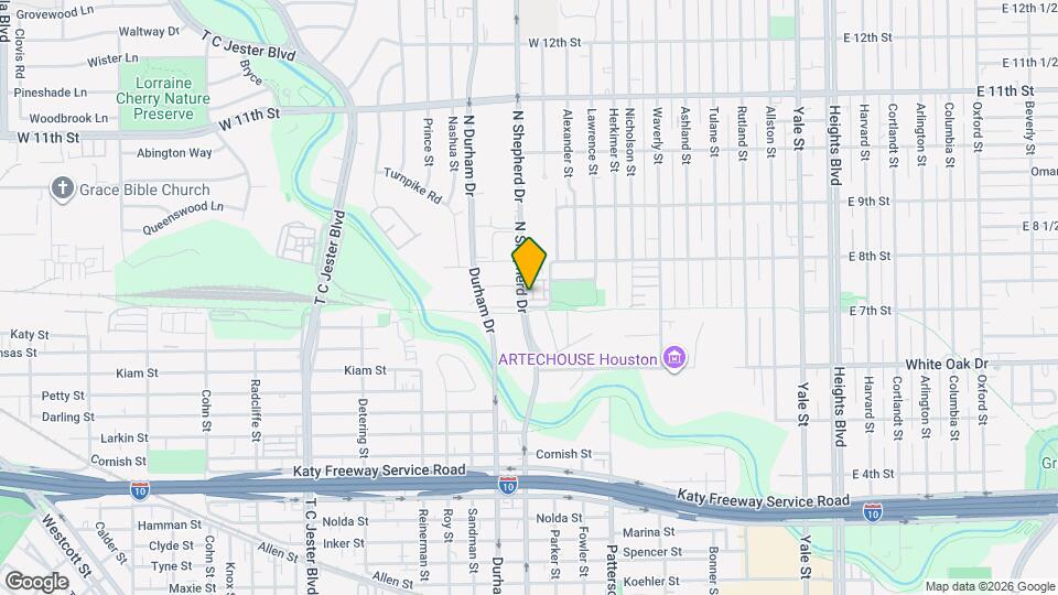702 N Shepherd Dr Map and Location Details