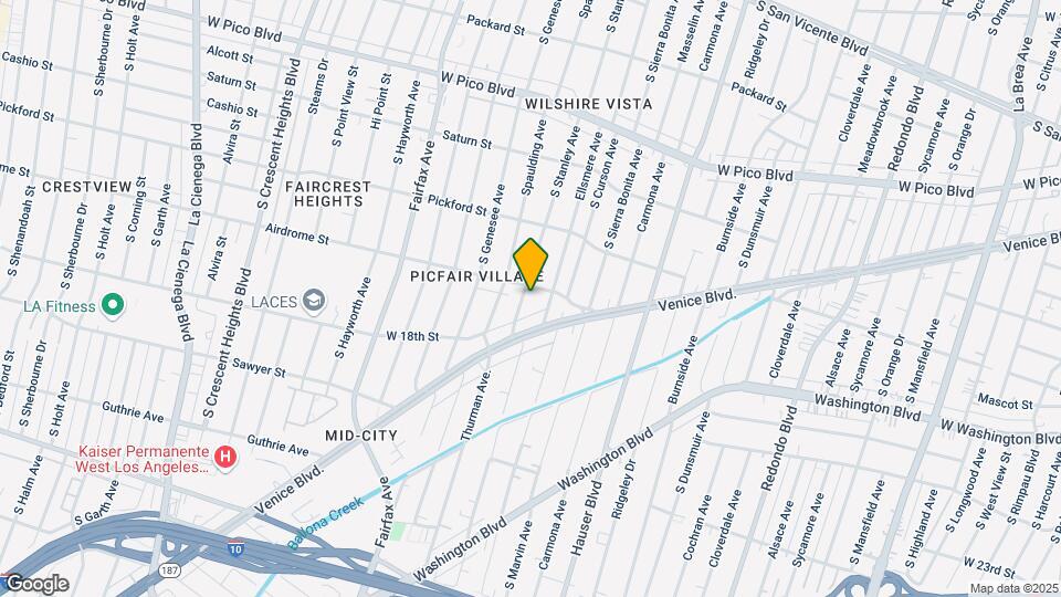 1708 S Stanley Ave Mapa y Detalles de la Ubicación