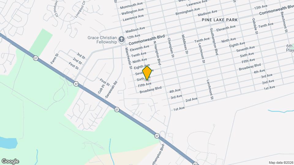 501 Bismarck St Map and Location Details