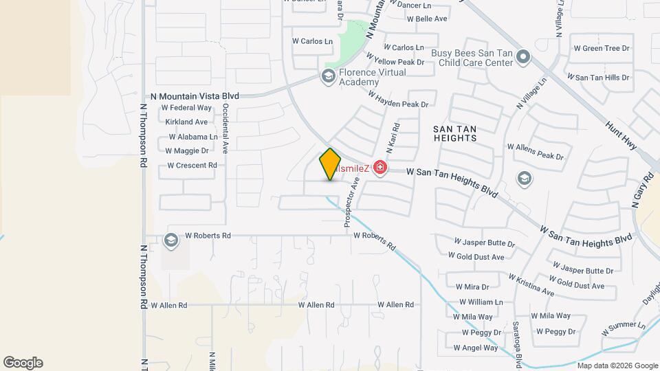 3651 W White Canyon Rd Mapa y Detalles de la Ubicación