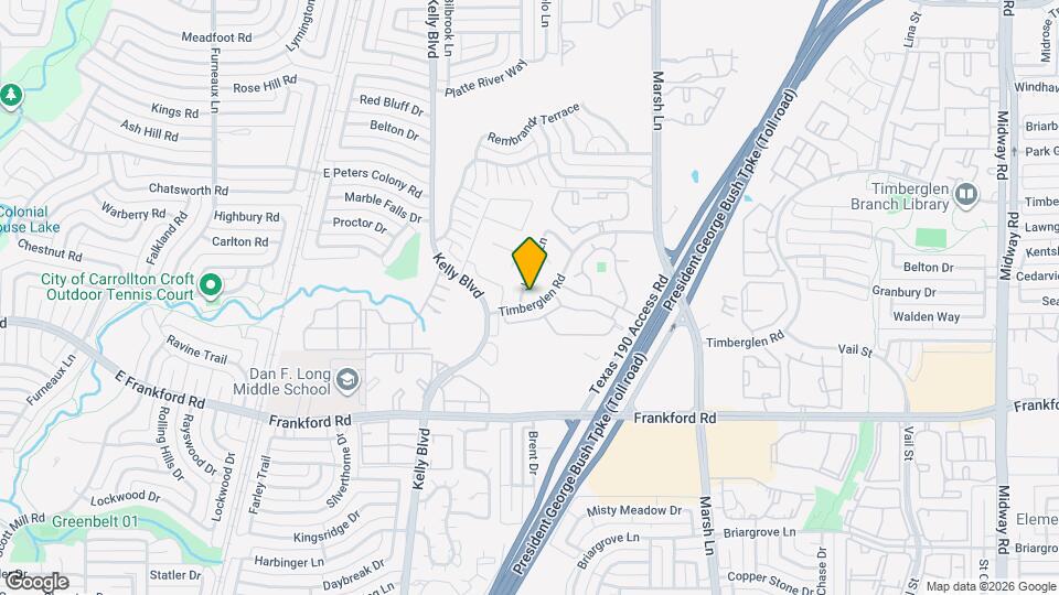 18108 Justice Ln Map and Location Details