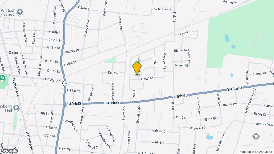 910 Sunset Dr Mapa y Detalles de la Ubicación