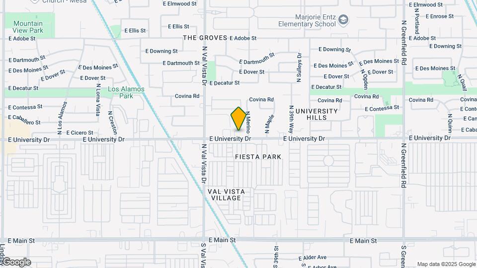 3716 E University Dr Map and Location Details