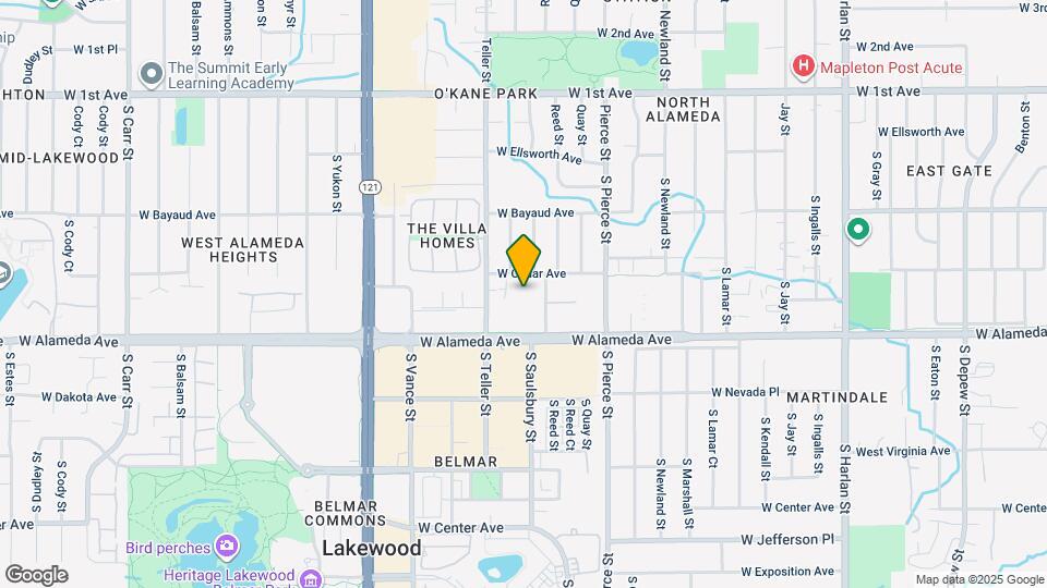 7050 W Cedar Ave Mapa y Detalles de la Ubicación