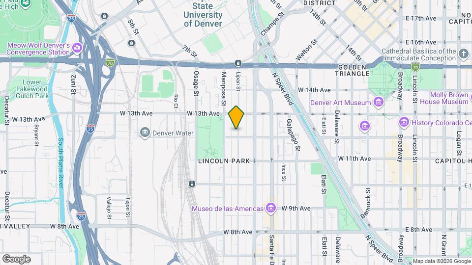 1213 Lipan St, Unit 1215 Lipan Street Map and Location Details