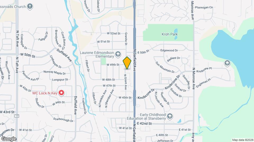 4832 Basswood Dr Map and Location Details