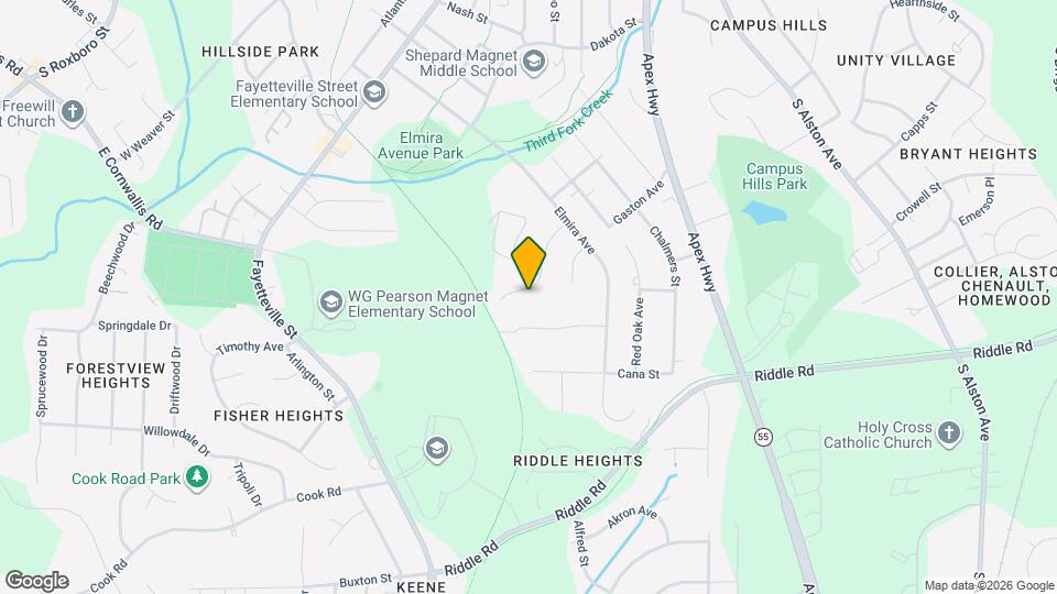 2309 Curtis St Map and Location Details