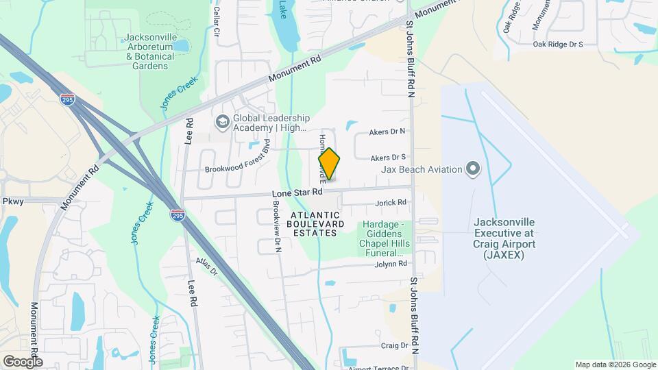 10432 Brookwood Bluff Rd S Map and Location Details