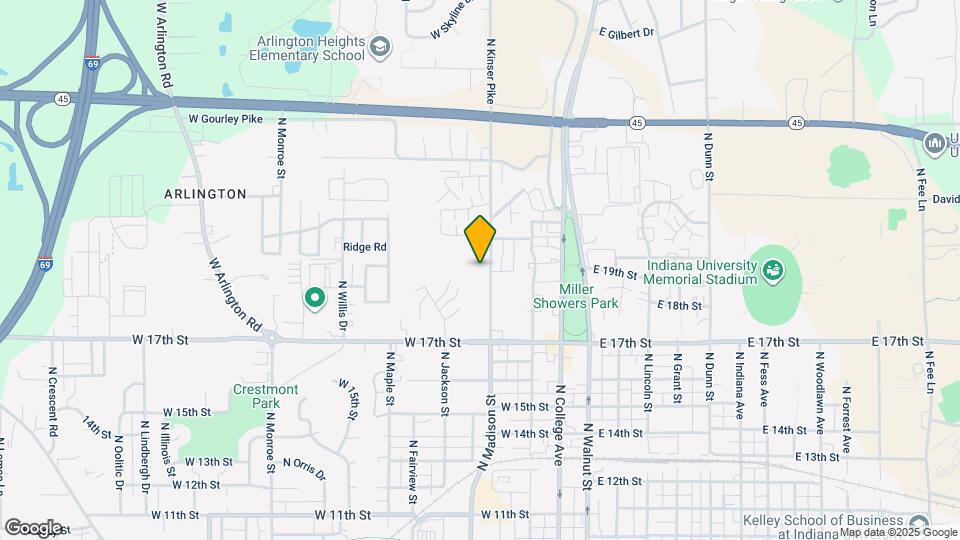 1427 N Kinser Pike Map and Location Details