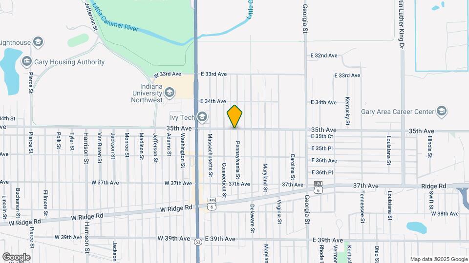 233 E 35th Ave Map and Location Details