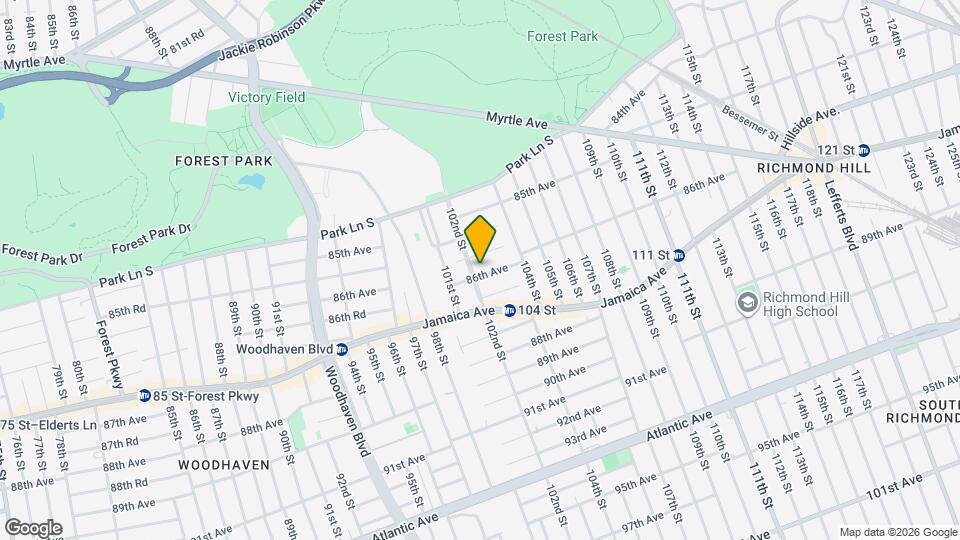 8563 102nd St, Unit 2nd Floor Map and Location Details