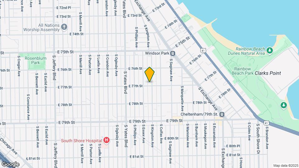 7656-7658 S Kingston Ave Map and Location Details