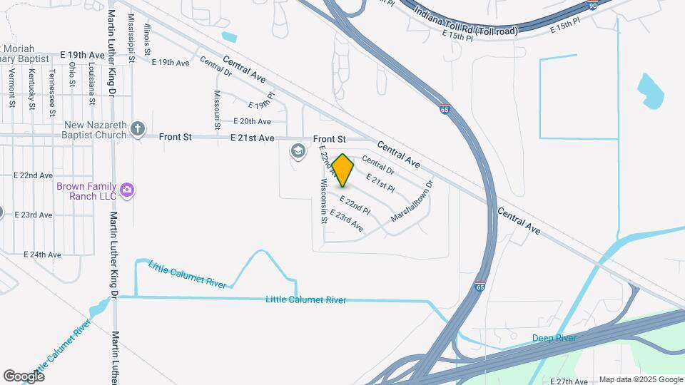 2530 E 22nd Pl Map and Location Details