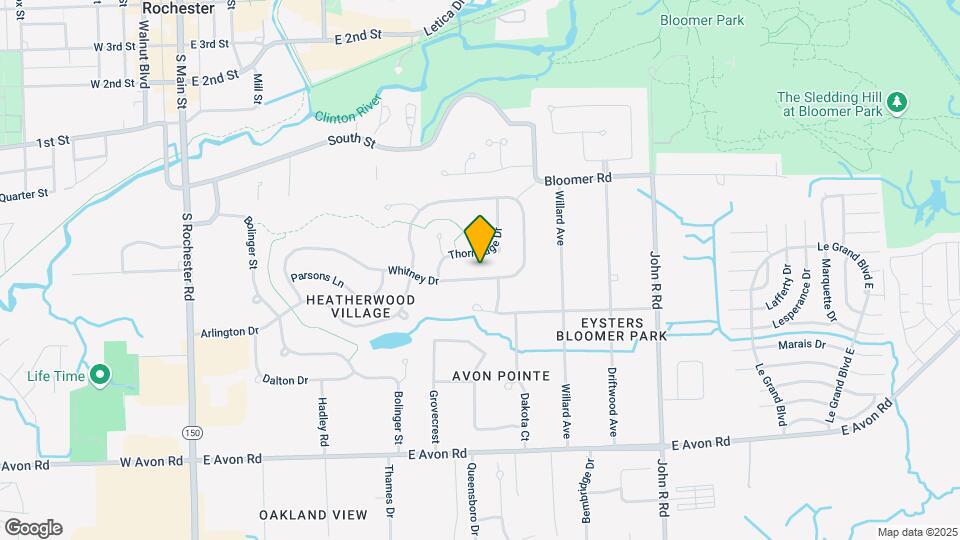 619 Whitney Dr Map and Location Details