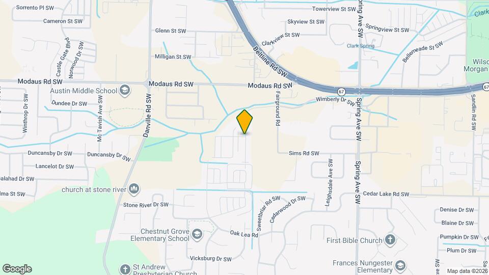 1501 Hemingway Dr SW Map and Location Details