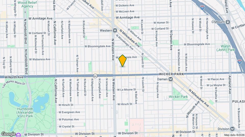 1629 N Claremont Ave, Unit CH Mapa y Detalles de la Ubicación