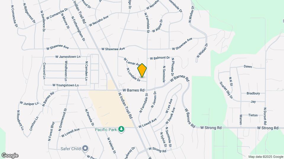 9206 N Londale Dr Map and Location Details