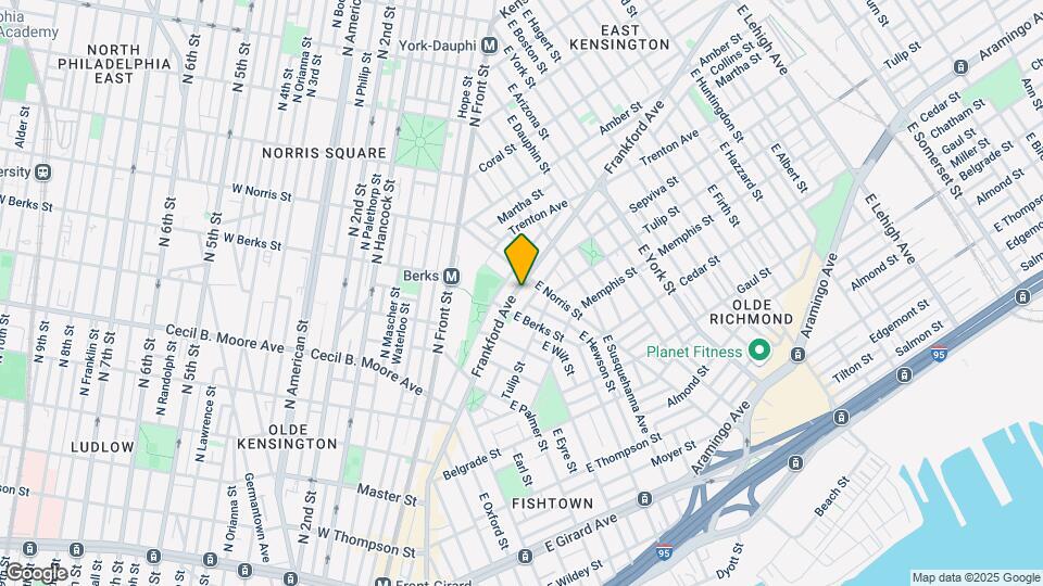 1855 Frankford Ave Map and Location Details