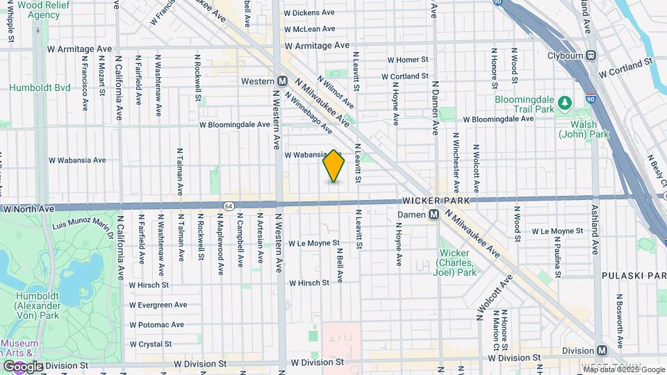 1624 N Bell Ave Map and Location Details