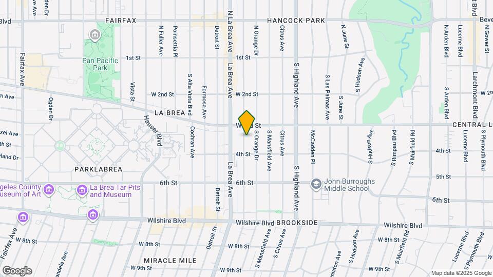 328 S Sycamore Ave Map and Location Details