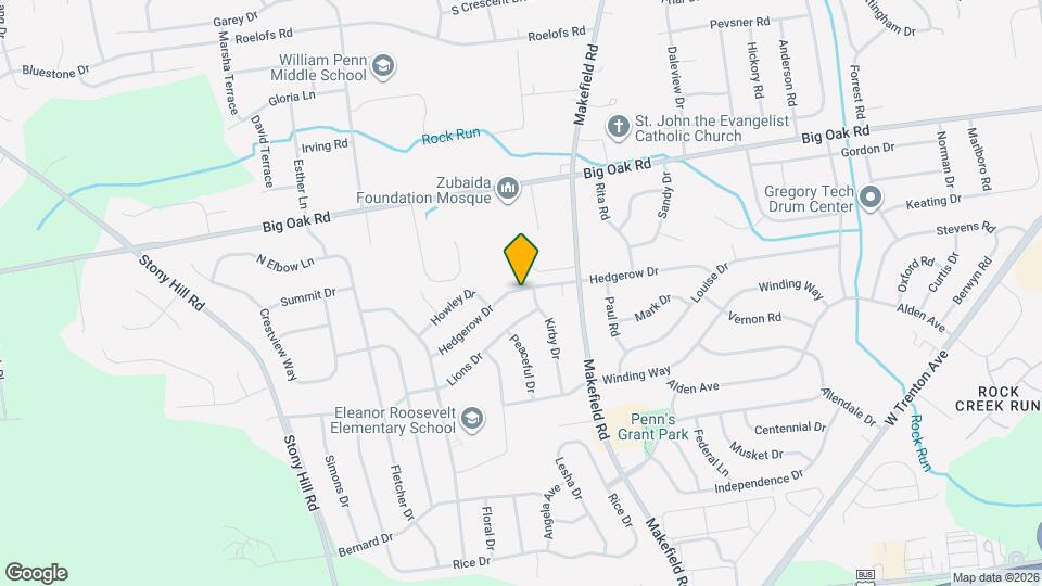 89 Hedgerow Dr Mapa y Detalles de la Ubicación