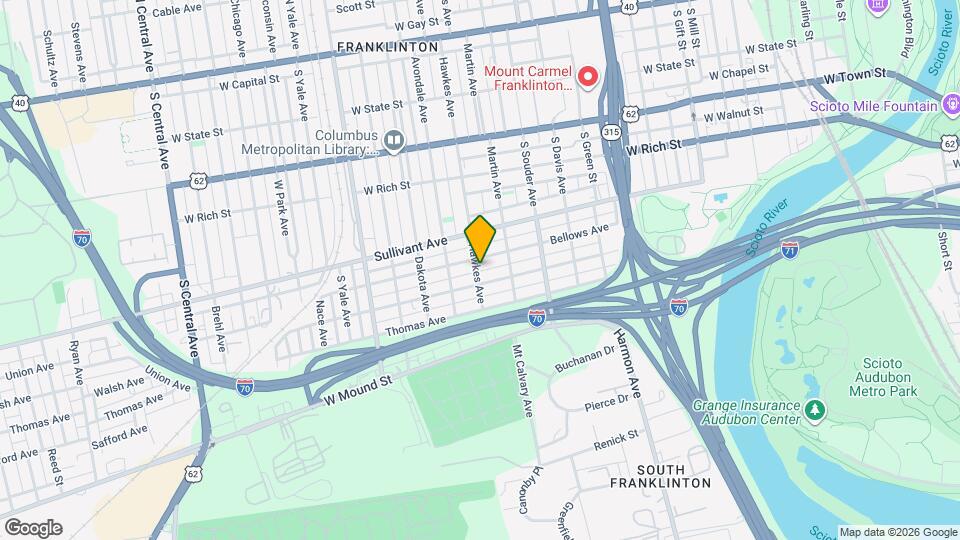 378 Hawkes Ave Map and Location Details