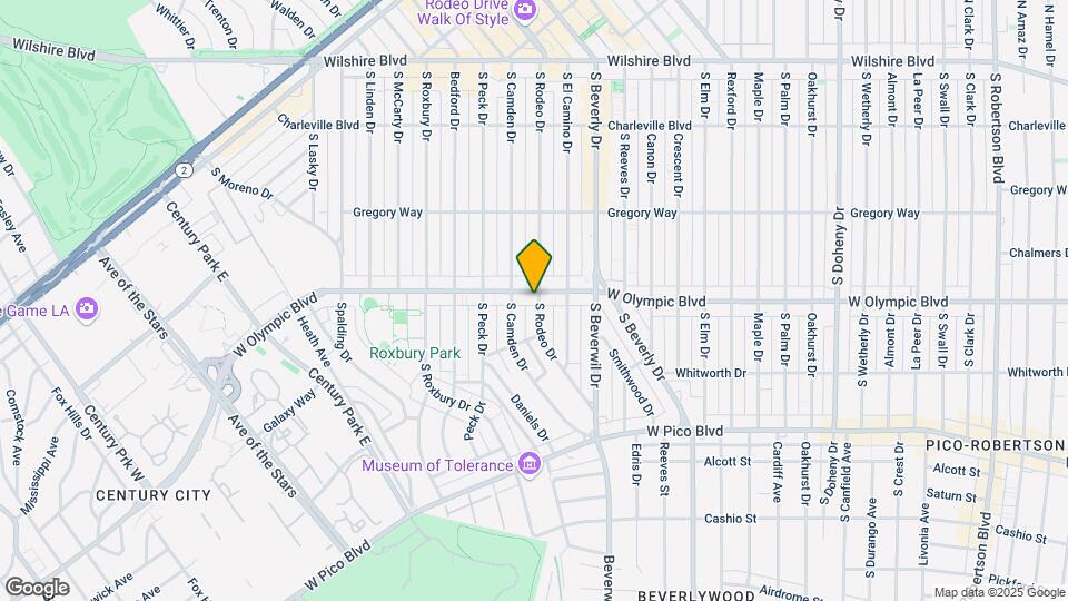 Spacious Beverly Hills Apartment Map and Location Details
