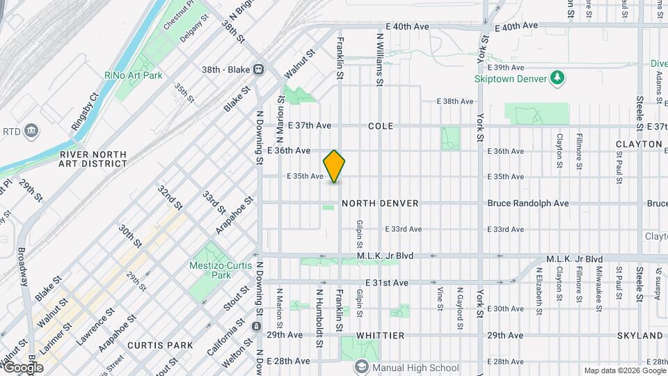 3435 N Franklin St Map and Location Details