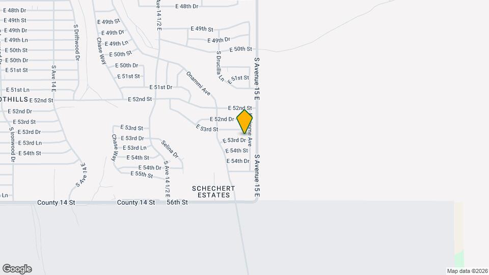14854 E 53rd Dr Map and Location Details
