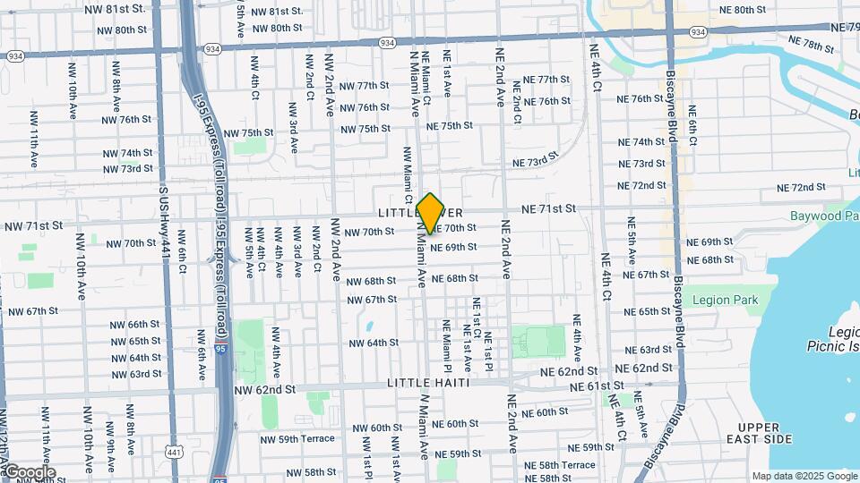25 NE 69th St Map and Location Details