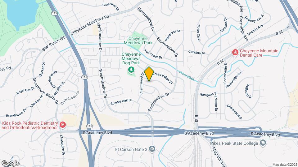 1334 S Canoe Creek Dr Map and Location Details