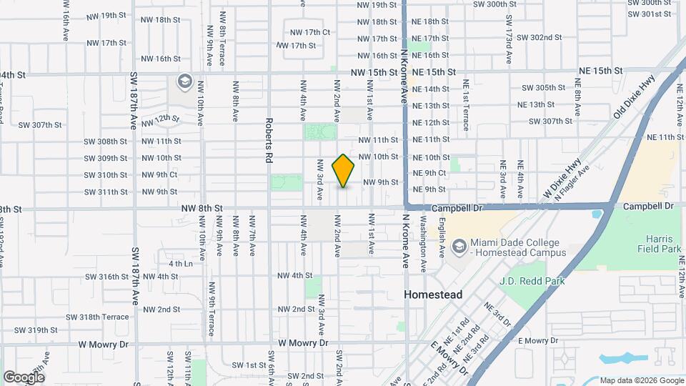 845 NW 2nd Ave Map and Location Details