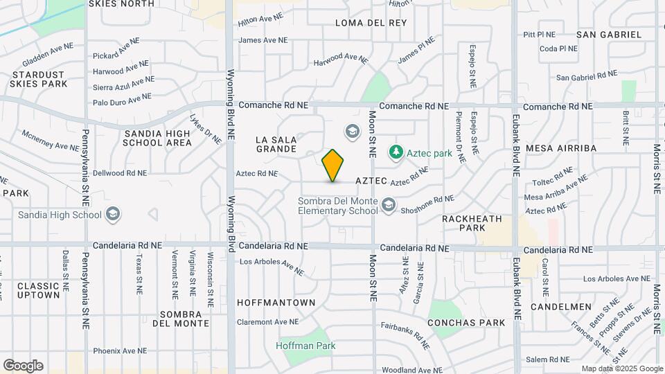 8902 Aztec Rd NE Map and Location Details