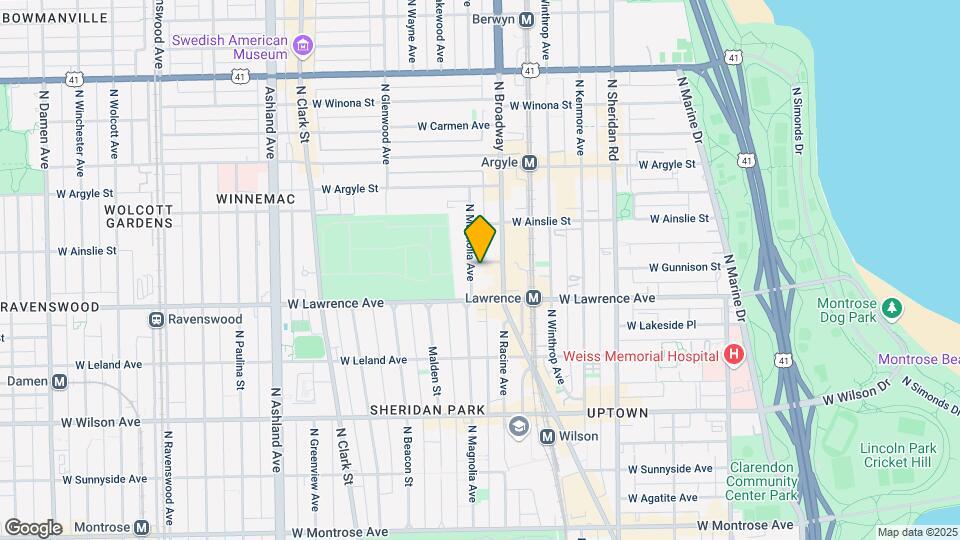1223 W Gunnison St Map and Location Details