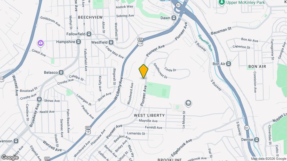 1744 Pioneer Ave Map and Location Details