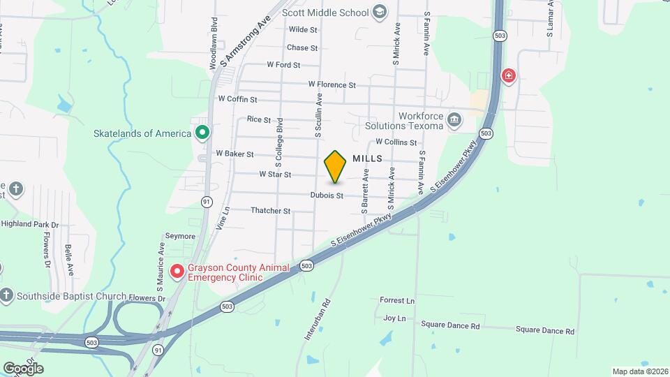 819 Dubois St Map and Location Details