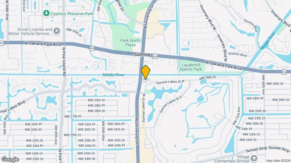 8225 Sunrise Lakes Dr N, Unit 303 Map and Location Details