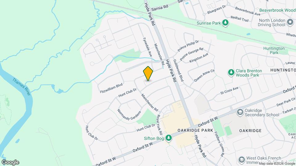 For Rent: Driftwood Rd, HUNT CLUB Beautiful 4 Bedroom home in West London, * HUNT CLUB * Availabl... Map and Location Details