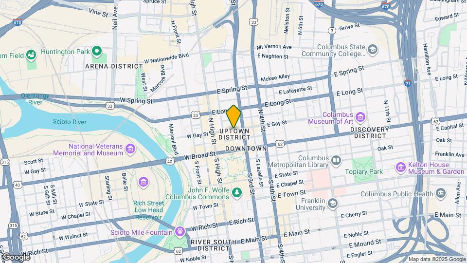 63 E Gay St, Unit 63 and a half Map and Location Details