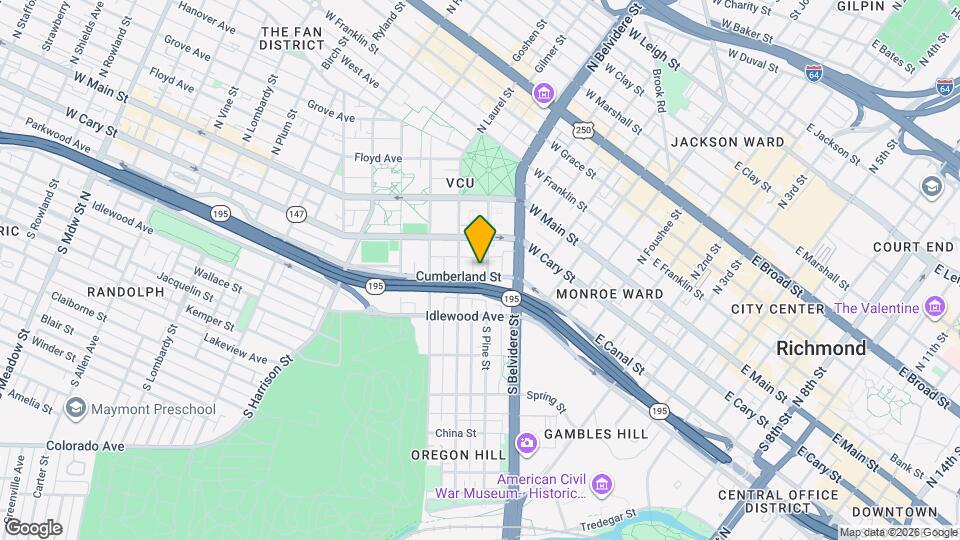 118 S Pine St Map and Location Details