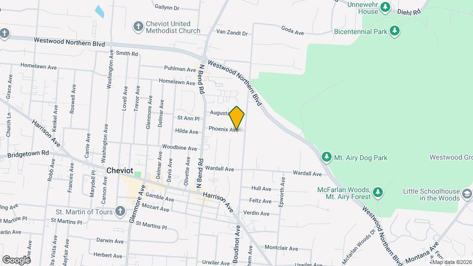 3213 Phoenix Ave Map and Location Details