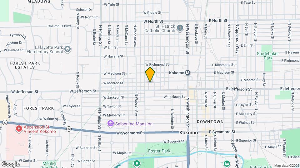 705 W Monroe St Map and Location Details