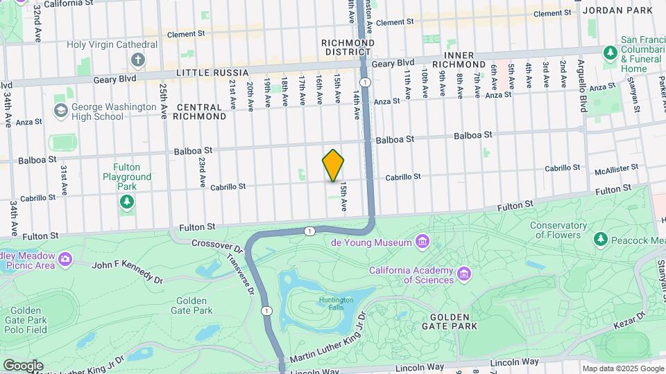 1439 Cabrillo St, Unit 1439 Map and Location Details