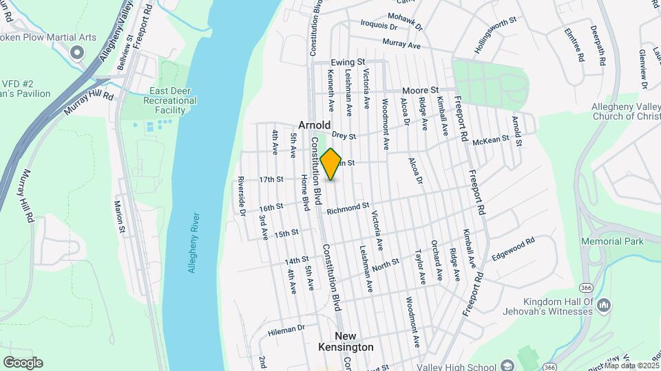1727 Kenneth Ave Map and Location Details