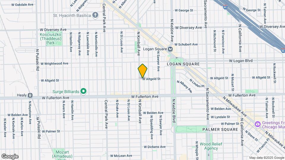 3320 W Altgeld St Mapa y Detalles de la Ubicación