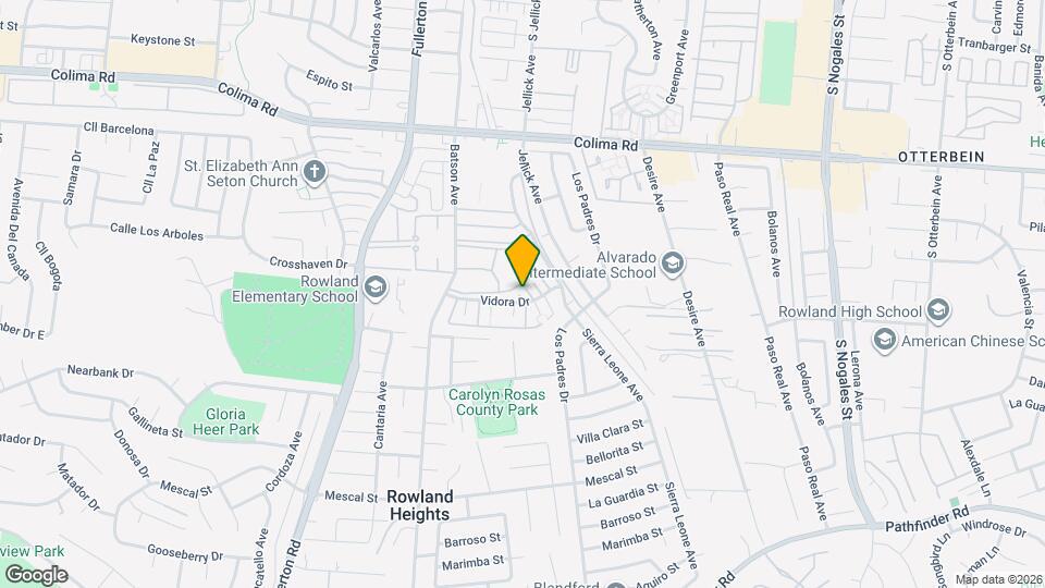 18507 Vidora Dr Map and Location Details